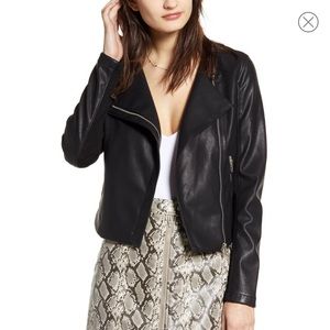 Faux leather jacket
